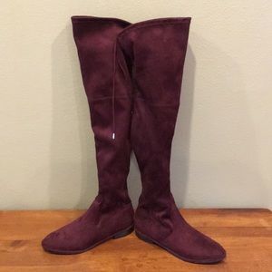 Marc Fisher Hulie velvet over the knee boots
